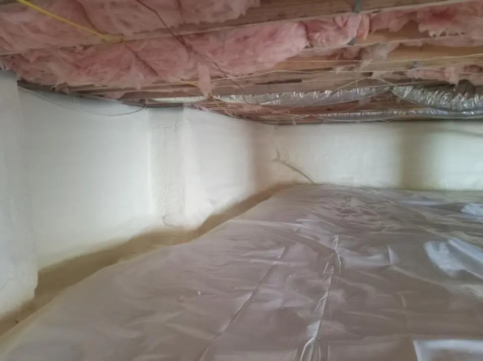 Crawl space encapsulation with closed-cell spray foam for Attic Insulation in Front Royal